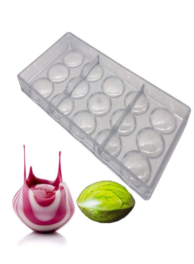 Goldbaking Oblate Chocolate Mold Volcanic Polycarbonate Chocolate Moulds PC Candy Forms - Image 1